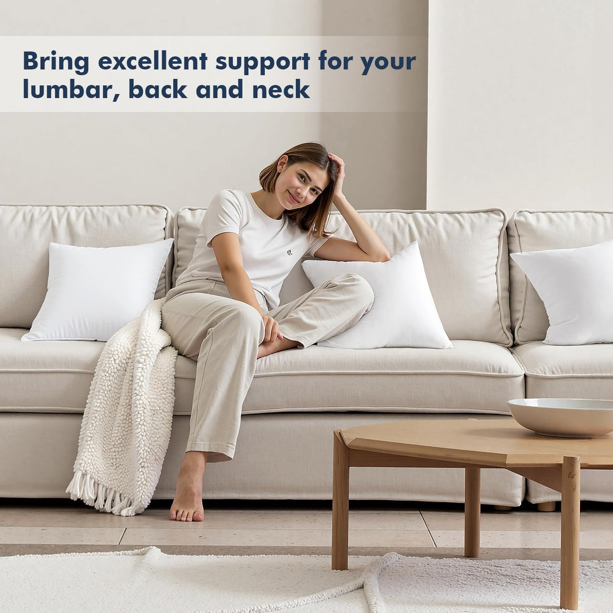 🛋️ Fluffy, Full & Fabulous – Premium Pillow Inserts for Every Space! ✨