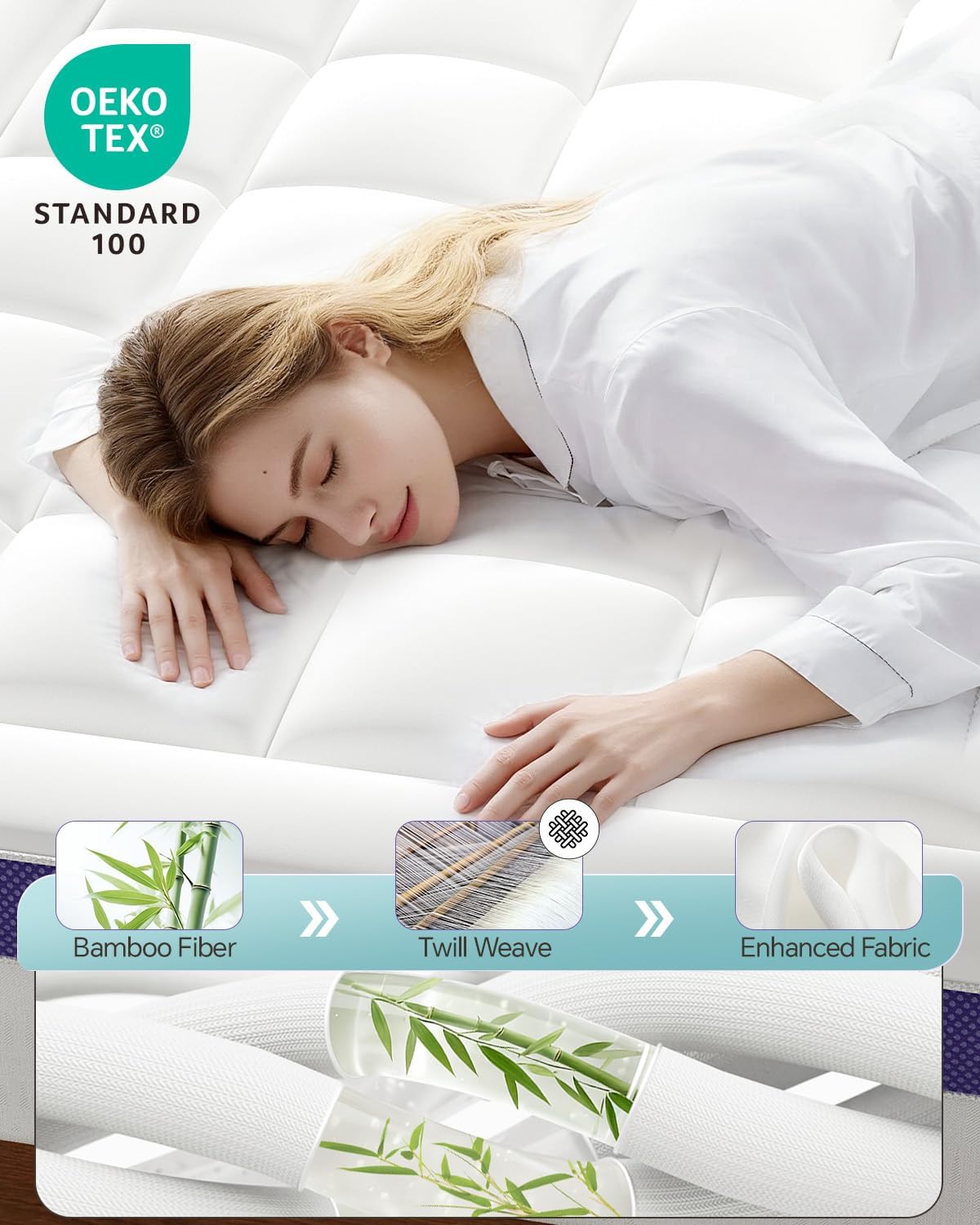 🛌 Turn Any Mattress Into a Cloud – Multi-Layer Memory Foam Topper! ☁️