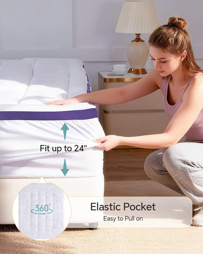 🛌 Turn Any Mattress Into a Cloud – Multi-Layer Memory Foam Topper! ☁️