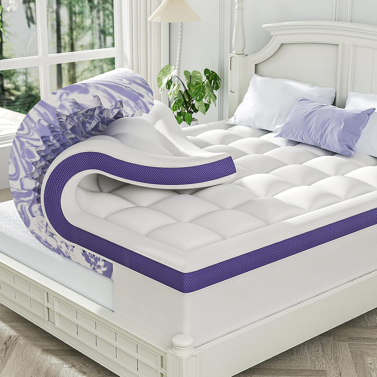 🛌 Turn Any Mattress Into a Cloud – Multi-Layer Memory Foam Topper! ☁️