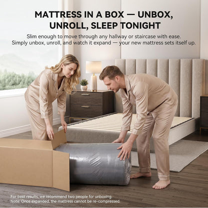 🛏️ Queen Hybrid Mattress – Medium Feel, Maximum Comfort! 🌙